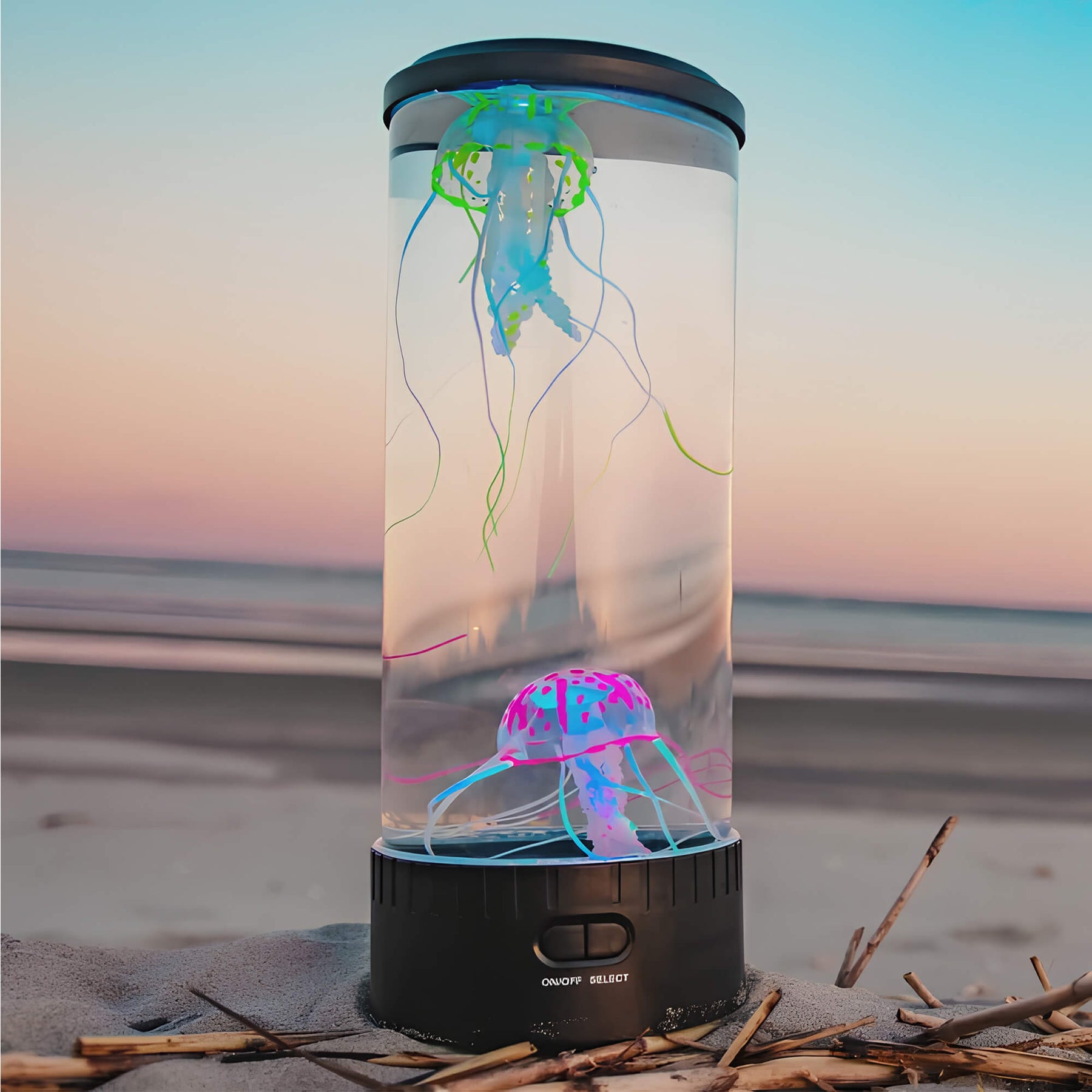 Beroligende LED Meduse Bordlampe